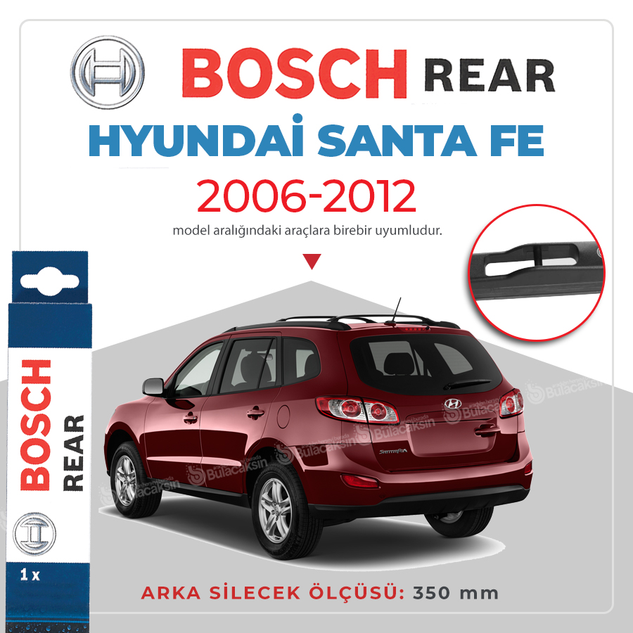Bosch Rear Hyundai Santa Fe 2006 - 2012 Arka Silecek - H352