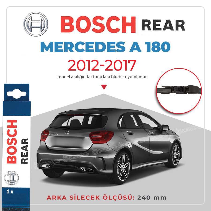 Bosch Rear Mercedes A180 2012 - 2017 Arka Silecek - A230H