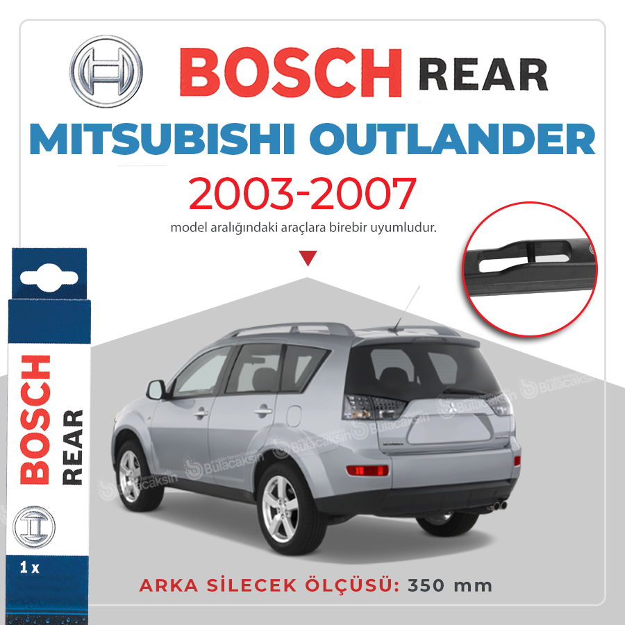 Bosch Rear Mitsubishi Outlander 2003 - 2007 Arka Silecek - H352