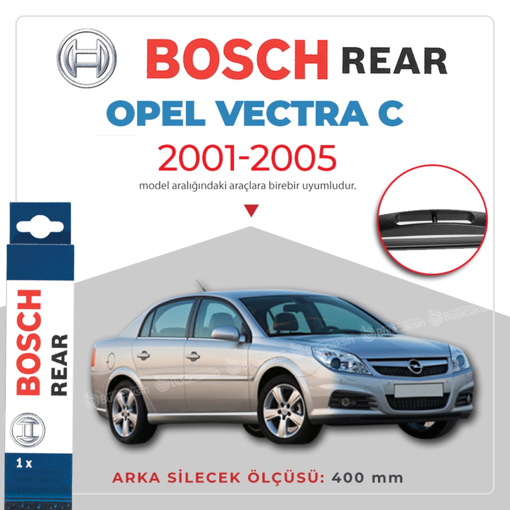 Bosch Rear Opel Vectra 2001 - 2005 Arka Silecek - H402