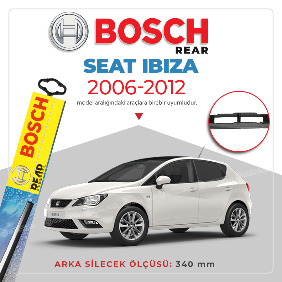 Bosch Rear Seat Ibiza 2006 - 2011 Arka Silecek - H772