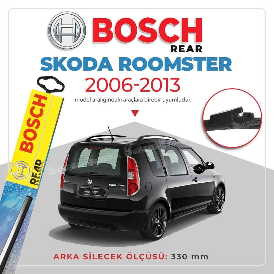 Bosch Rear Skoda Roomster 2006 - 2013 Arka Silecek - A330H