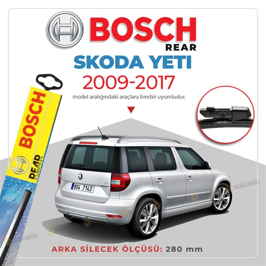 Bosch Rear Skoda Yeti 2009 - 2017 Arka Silecek - A282H