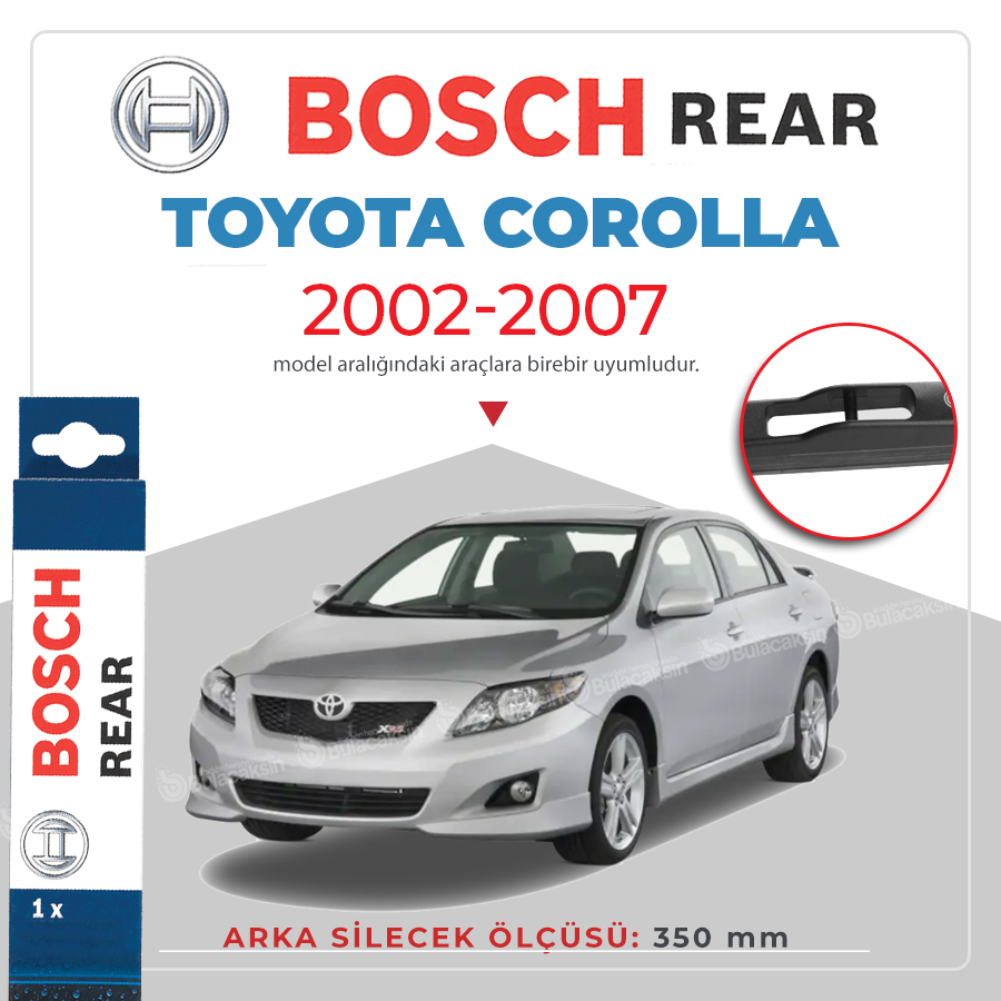 Bosch Rear Toyota Corolla Hb 2002 - 2007 Arka Silecek - H352