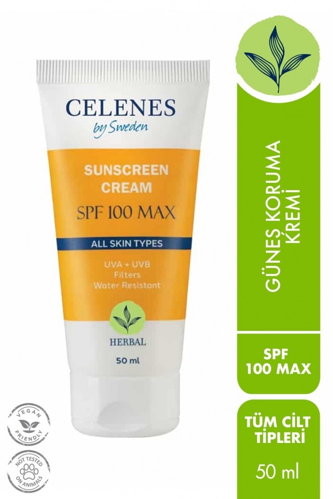 Celenes By Sweden Herbal Güneş Koruyucu Krem Spf 100 Max 50 Ml