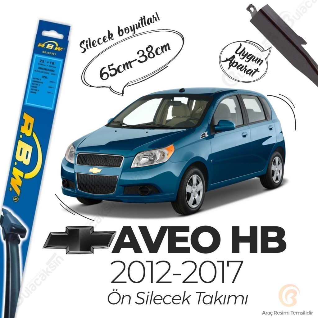 Chevrolet Aveo Hb Muz Silecek Takımı (2012-2017) Rbw