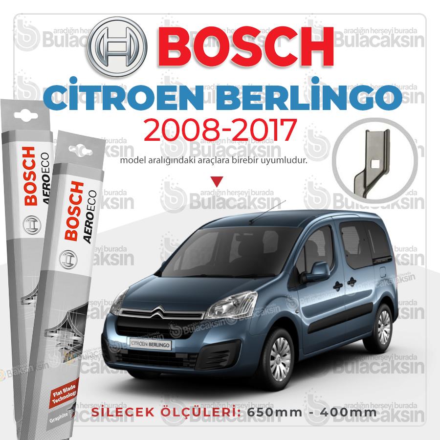 Citroen Berlingo Muz Silecek Takımı (2008-2017) Bosch Aeroeco