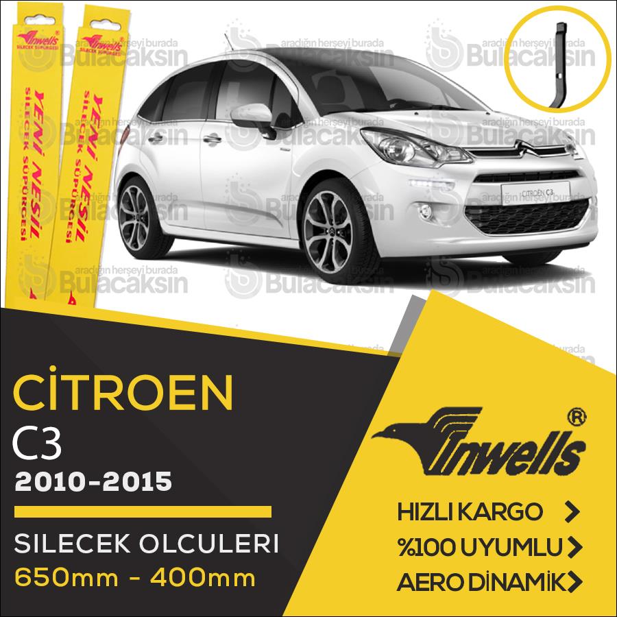 Citroen C3 Muz Silecek Takımı (2010-2015) İnwells