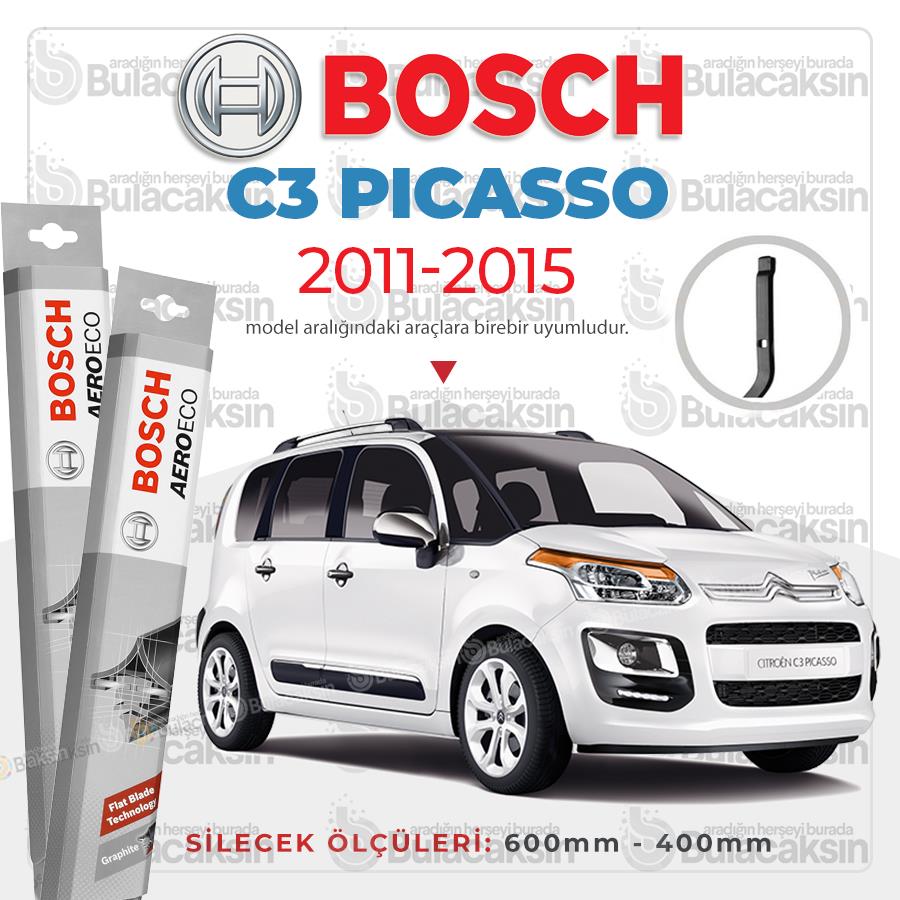 Citroen C3 Picasso Muz Silecek Takımı (2011-2015) Bosch Aeroeco