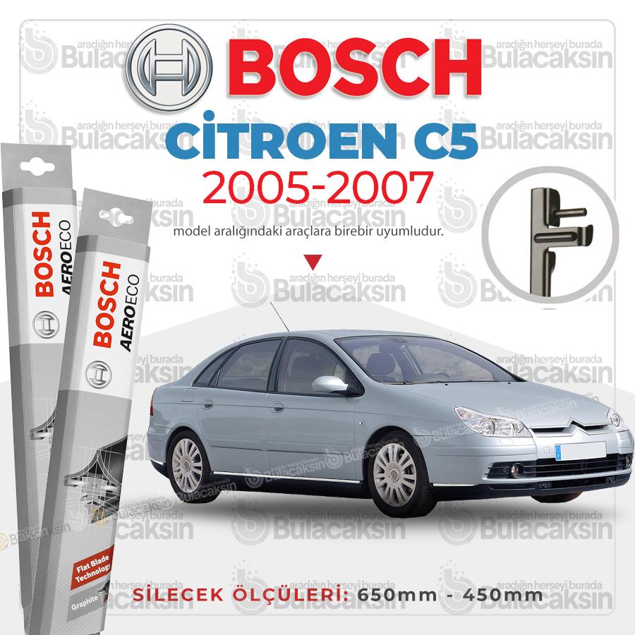 Citroen C5 Muz Silecek Takımı (2005-2007) Bosch Aeroeco