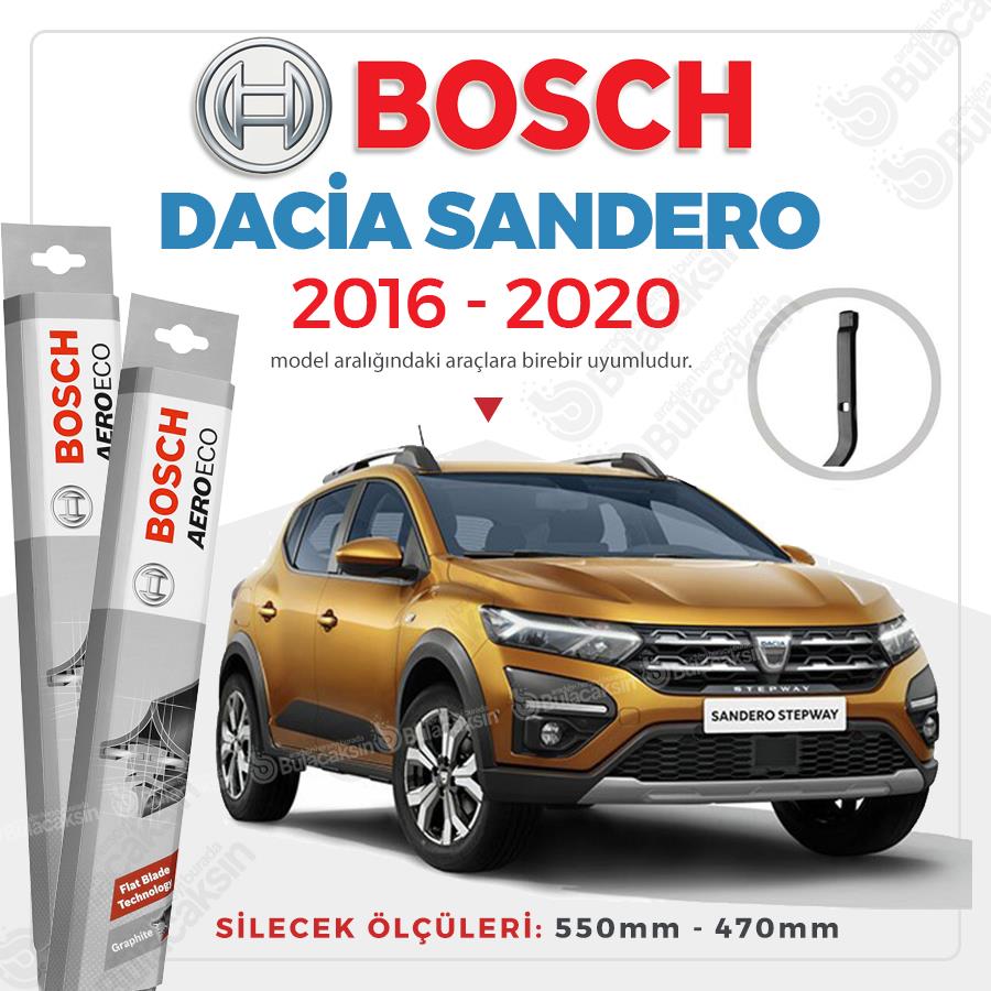 Dacia Sandero Muz Silecek Takımı (2016-2020) Bosch Aeroeco