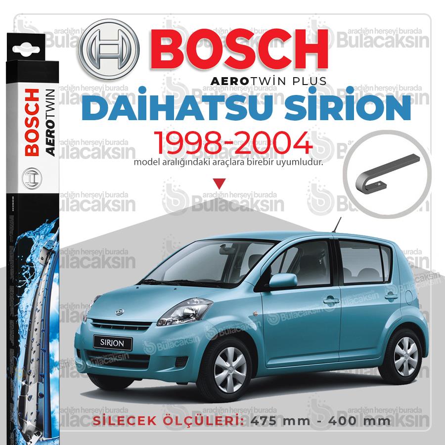 Daihatsu Sirion Muz Silecek Takımı (1998-2004) Bosch Aerotwin