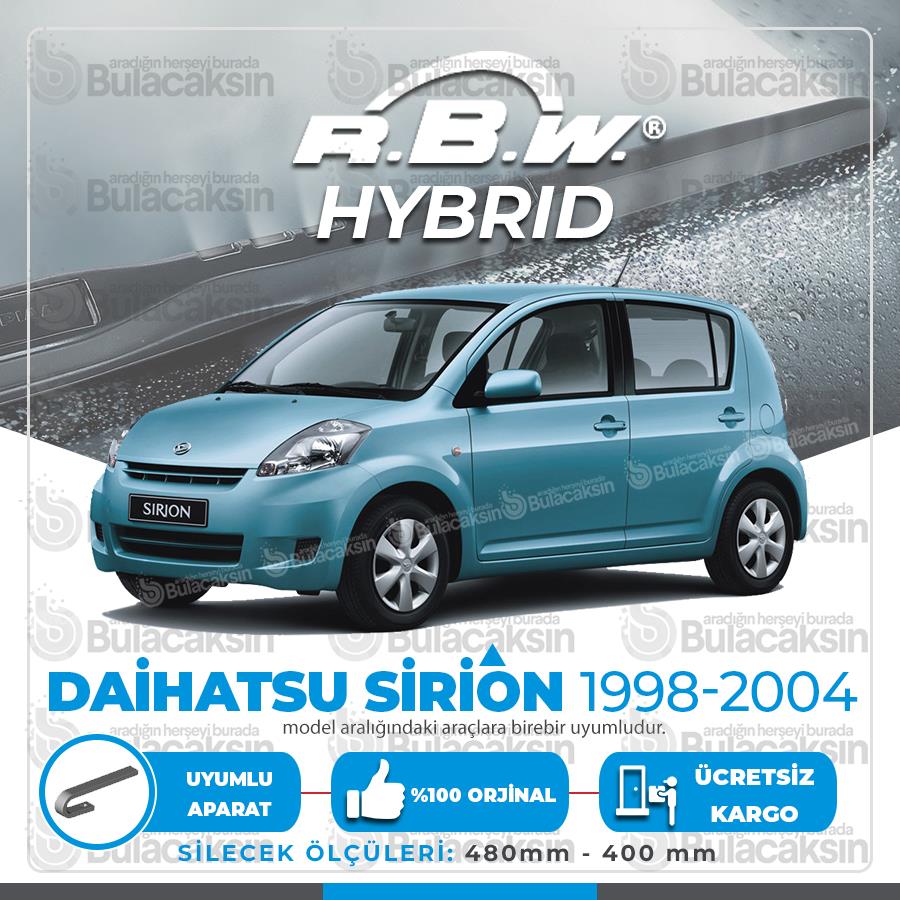 Daihatsu Sirion Ön Silecek Takımı (1998-2004) Rbw Hibrit