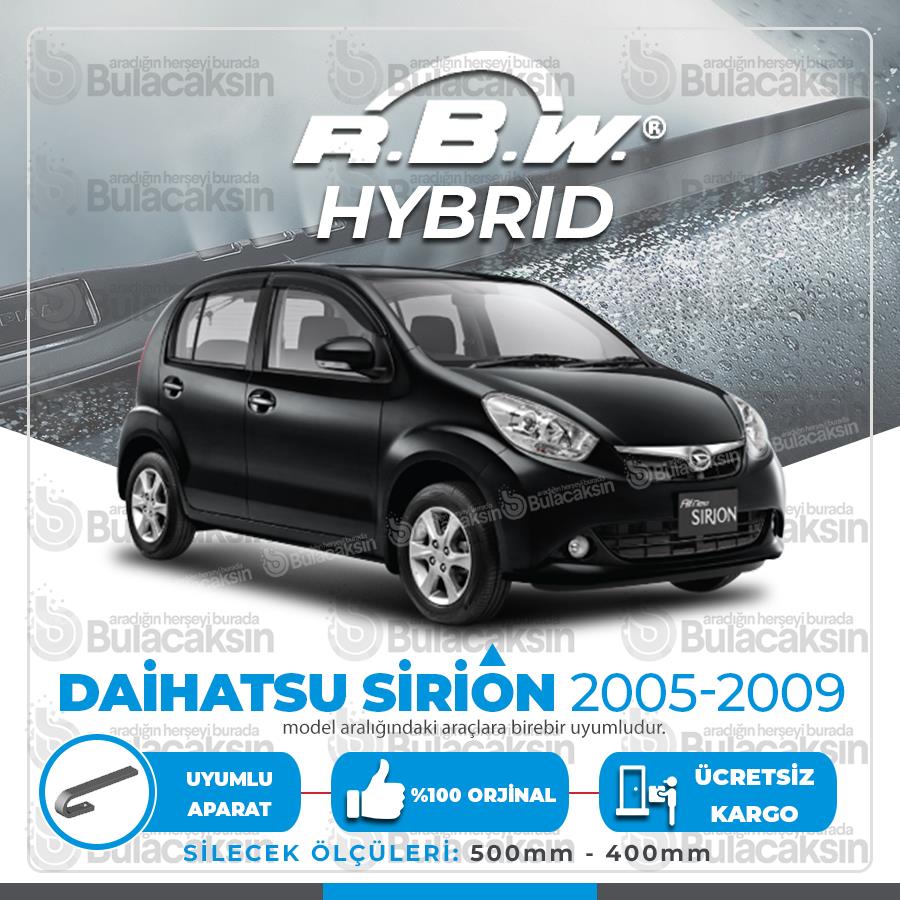 Daihatsu Sirion Ön Silecek Takımı (2005-2009) Rbw Hibrit