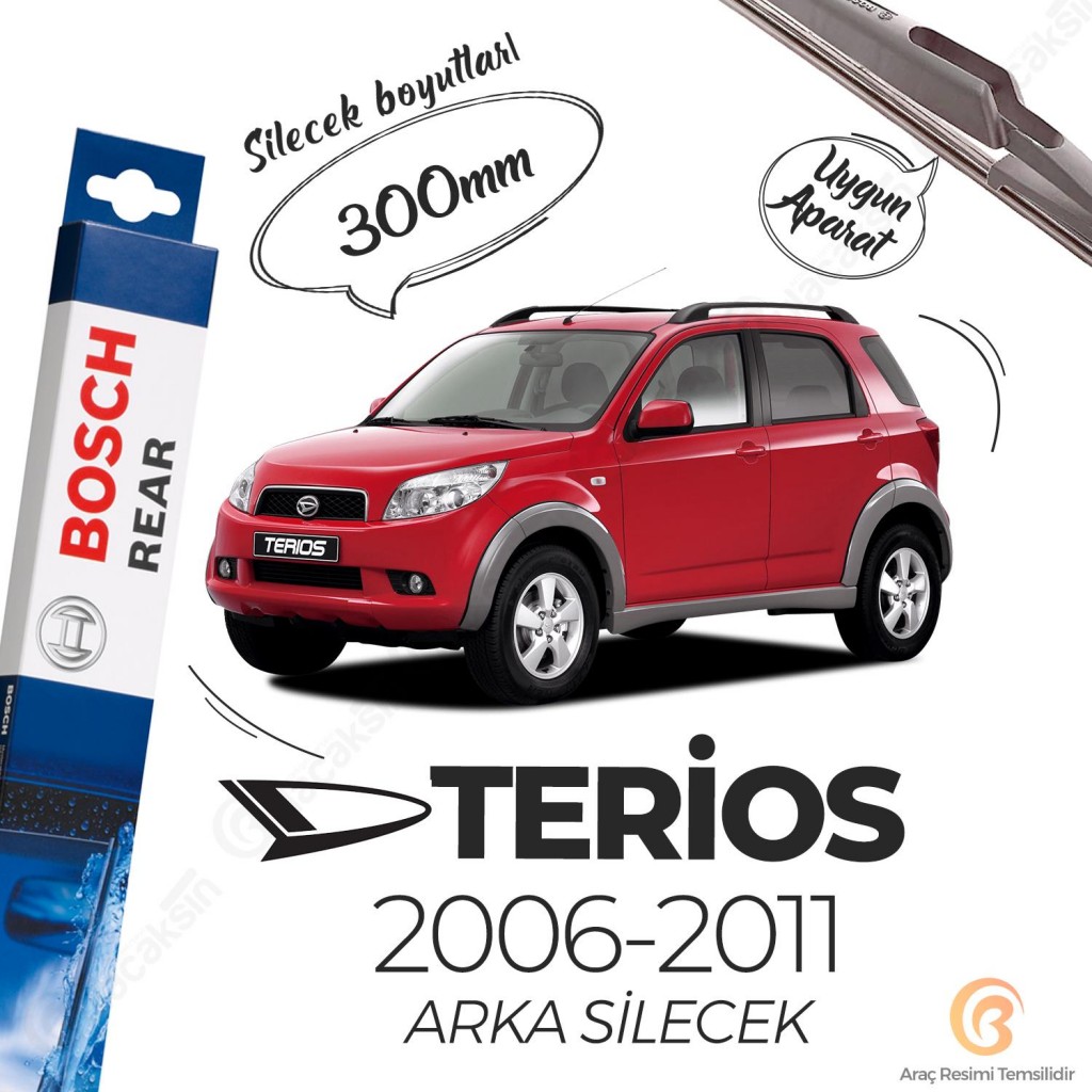 Daihatsu Terios Arka Silecek (2006-2011) Bosch Rear H307