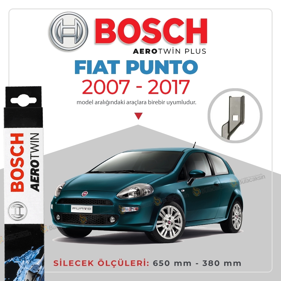 Fiat Punto Muz Silecek Takımı (2007-2017) Bosch Aerotwin