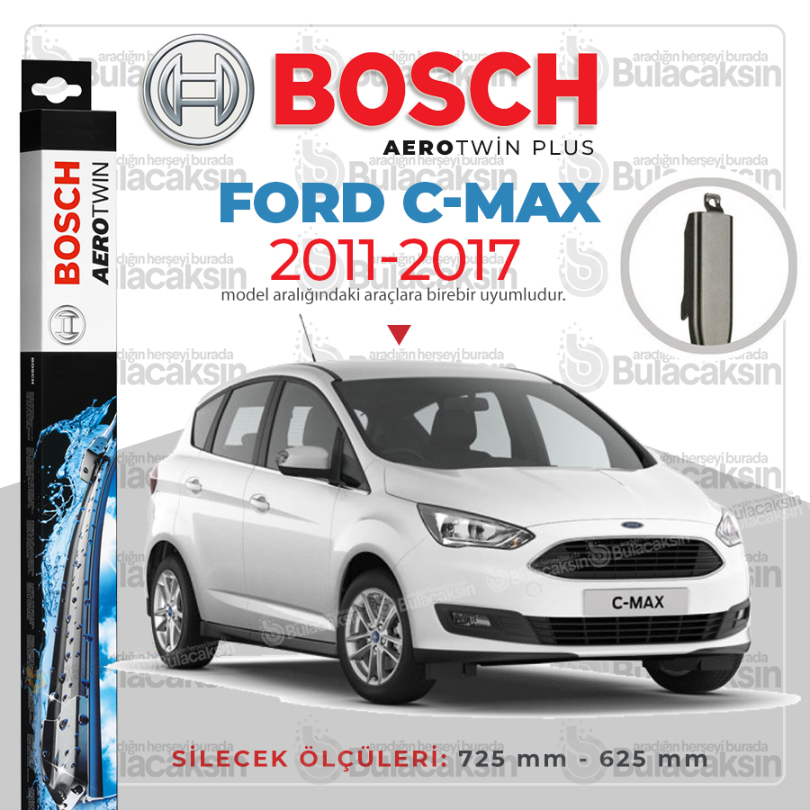 Ford C-Max Muz Silecek Takımı (2011-2017) Bosch Aerotwin
