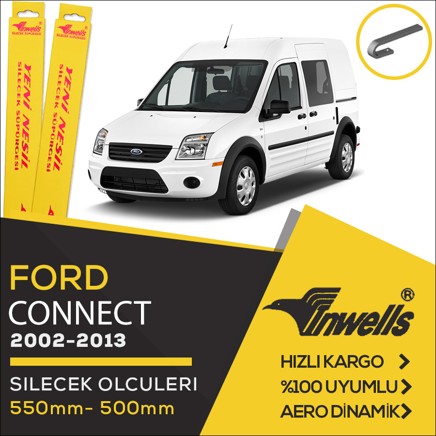 Ford Connect Muz Silecek Takımı (2002-2013) İnwells