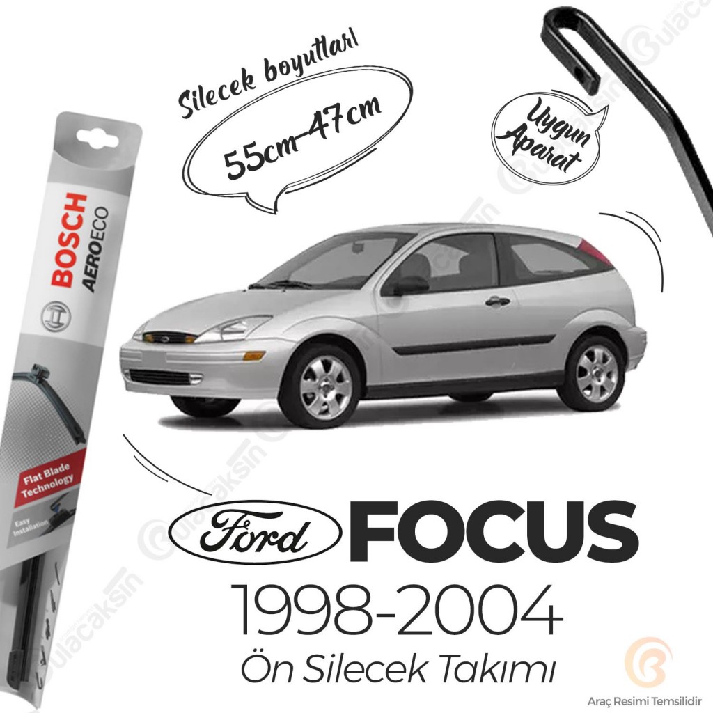 Ford Focus Muz Silecek Takımı (1998-2004) Bosch Aeroeco