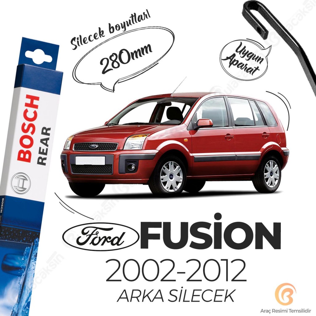 Ford Fusion Arka Silecek (2002-2012) Bosch Rear H282