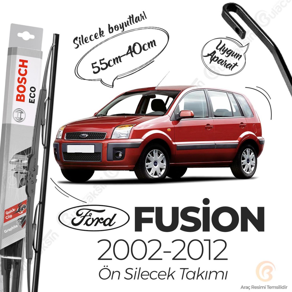 Ford Fusion Ön Silecek Takımı (2002-2012) Bosch Eco