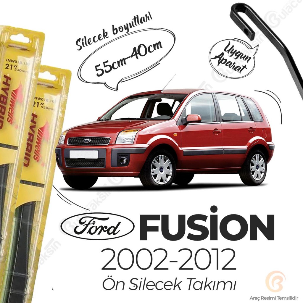 Ford Fusion Silecek Takımı (2002-2012) İnwells Hibrit
