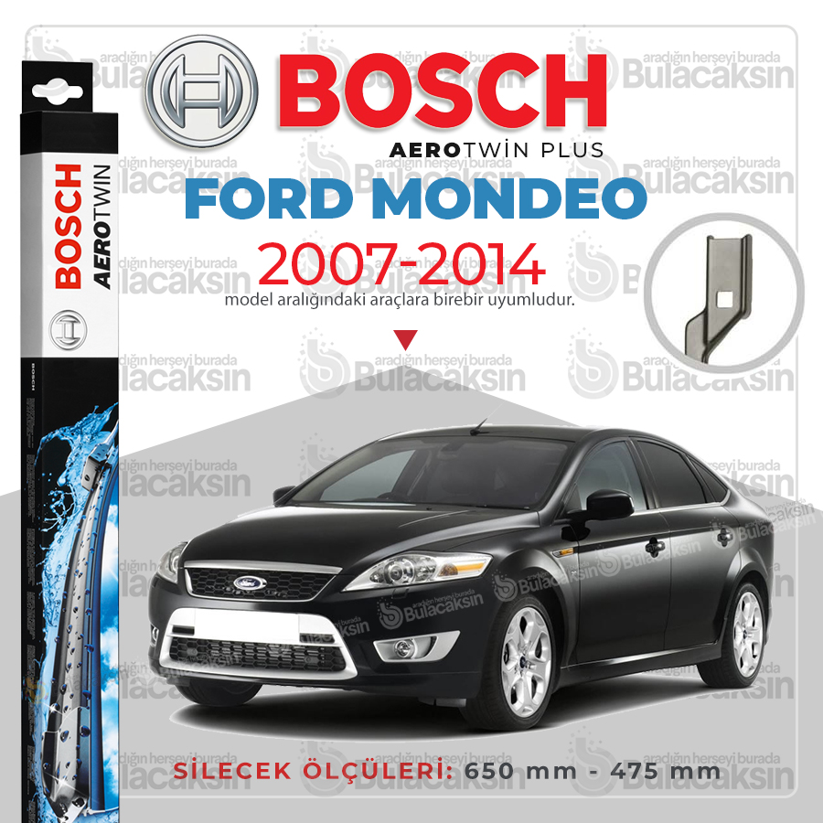 Ford Mondeo 4 Muz Silecek Takımı (2007-2014) Bosch Aerotwin