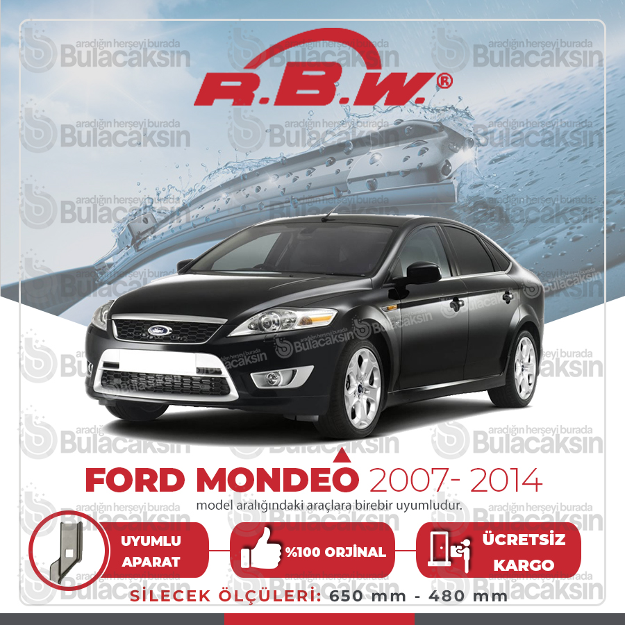 Ford Mondeo 4 Muz Silecek Takımı (2007-2014) Rbw