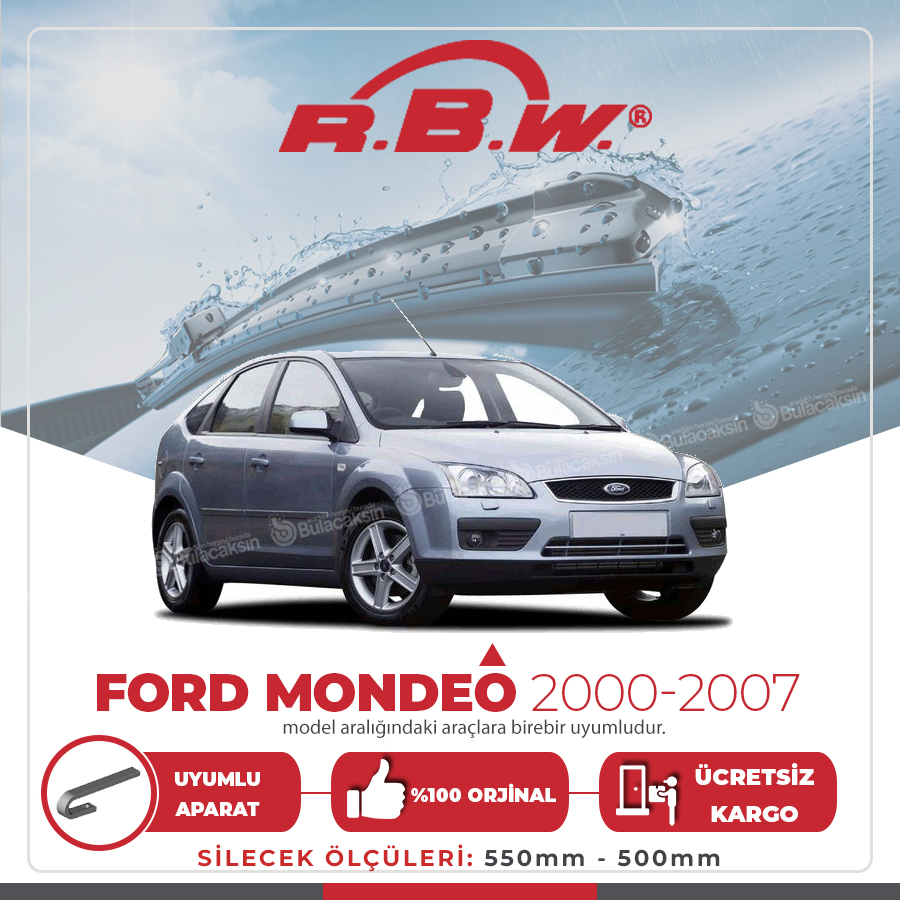Ford Mondeo Muz Silecek Takımı (2000-2007) Rbw