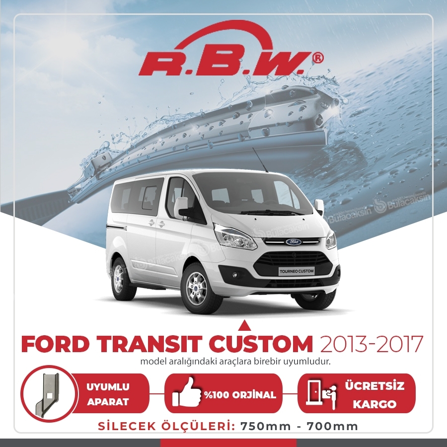 Ford Transit Custom Muz Silecek Takımı (2013-2017) Rbw