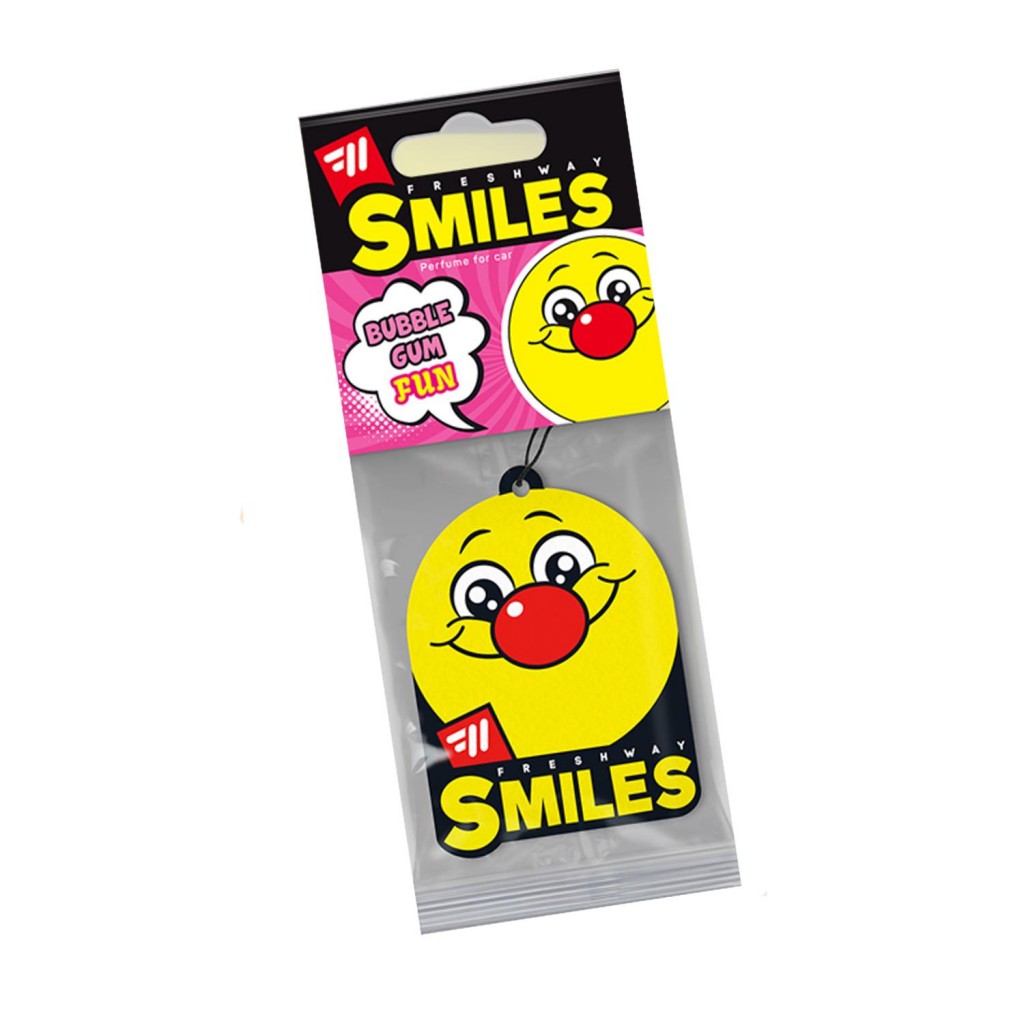 Fresh Way Dry Smile Kağıt Asma Koku Bubble Gum