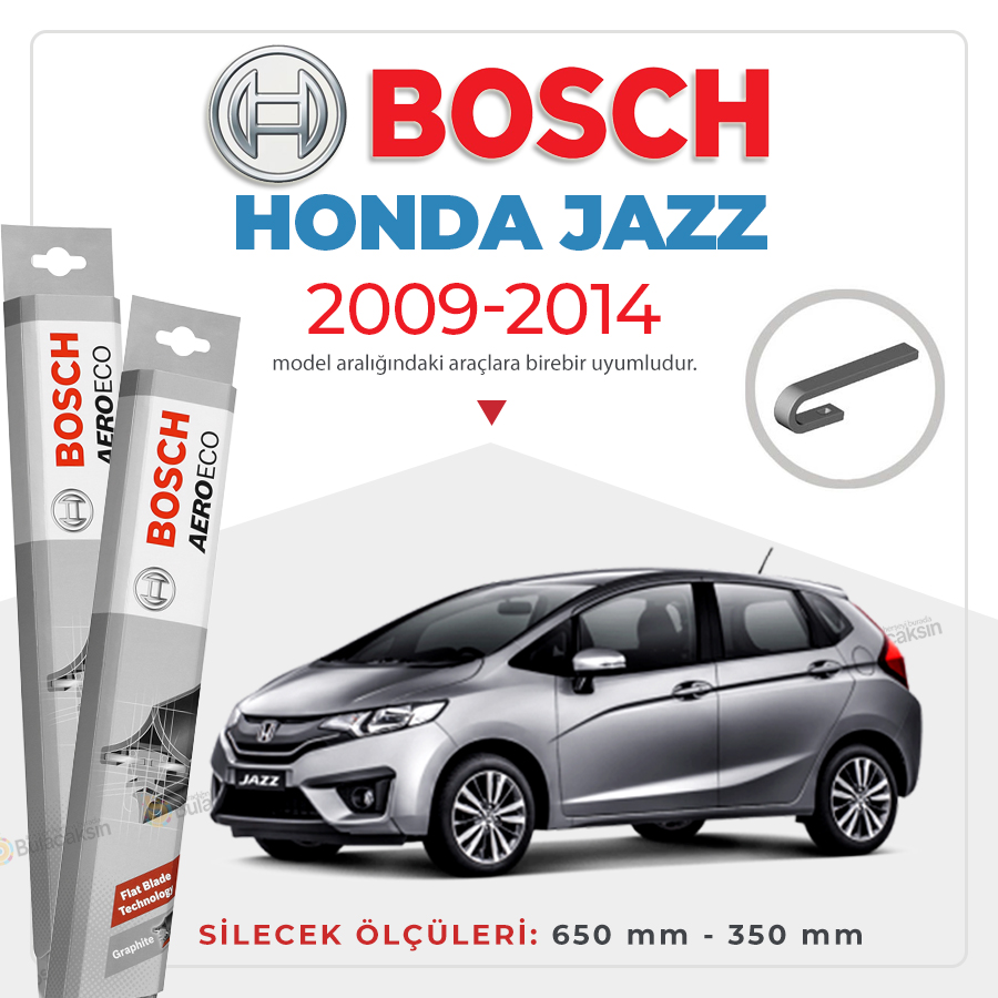 Honda Jazz Muz Silecek Takımı (2009-2014) Bosch Aeroeco