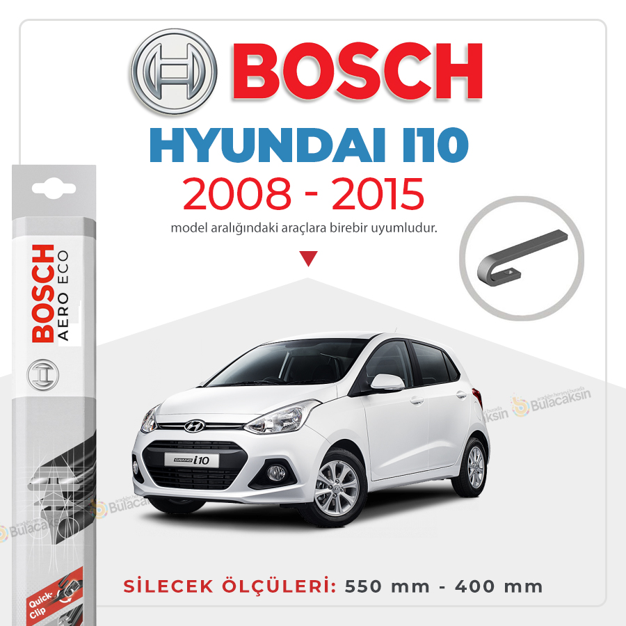 Hyundai I10 Muz Silecek Takımı (2008-2015) Bosch Aeroeco