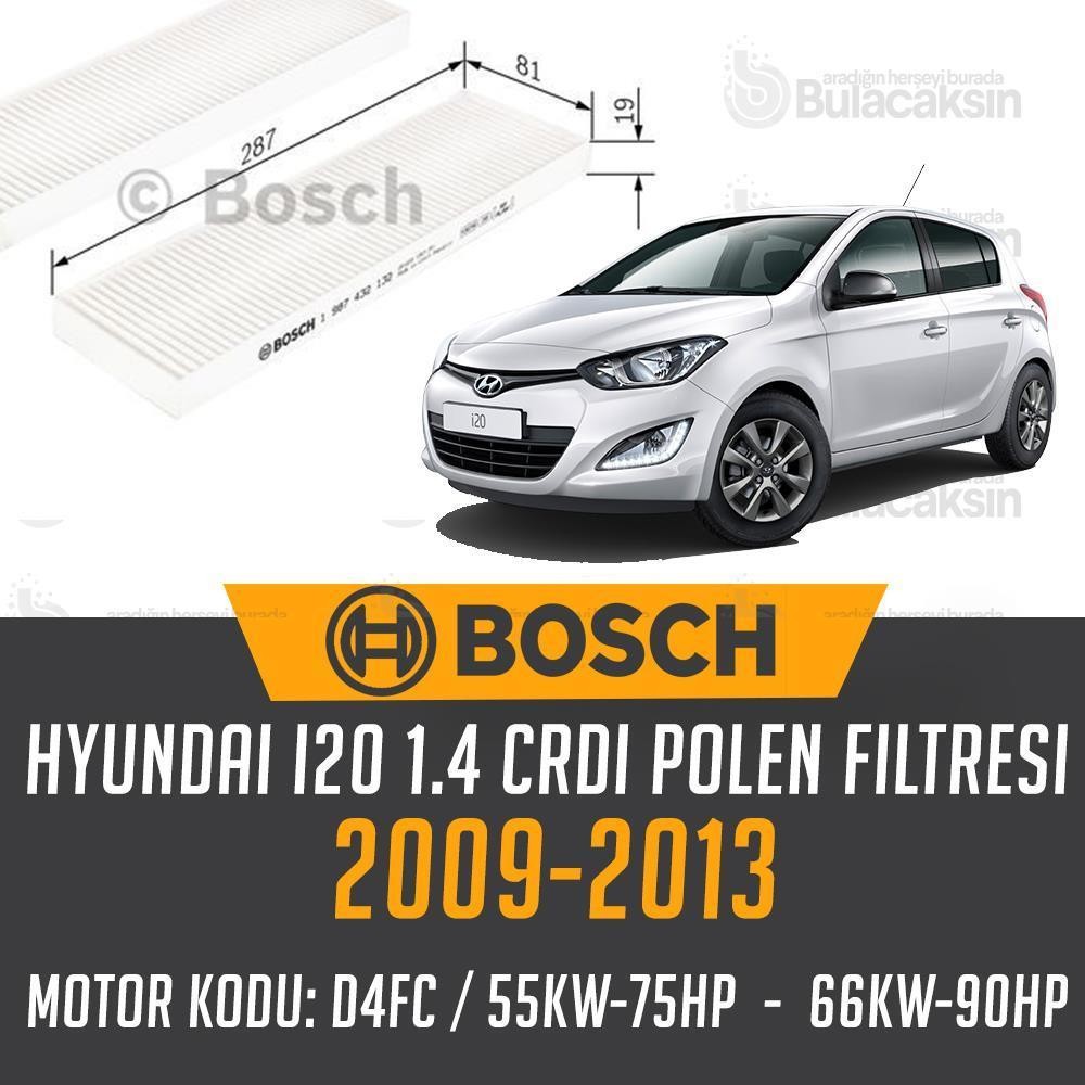 Hyundai İ20 1.4 Crdi 2009 - 2013 Bosch Polen Filtresi