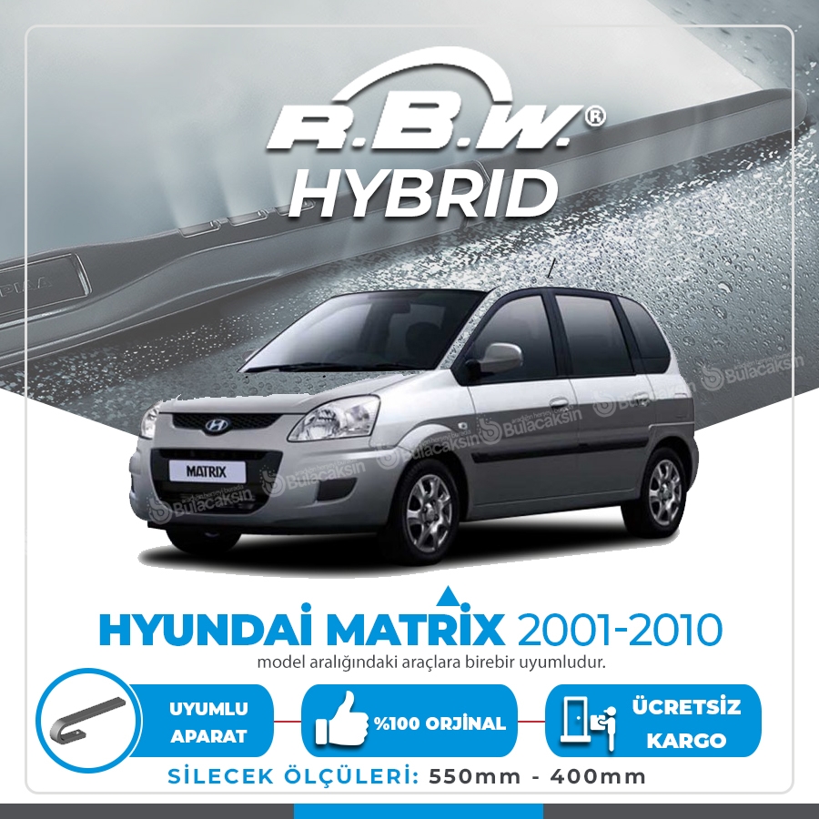 Hyundai Matrix Ön Silecek Takımı (2001-2010) Rbw Hibrit