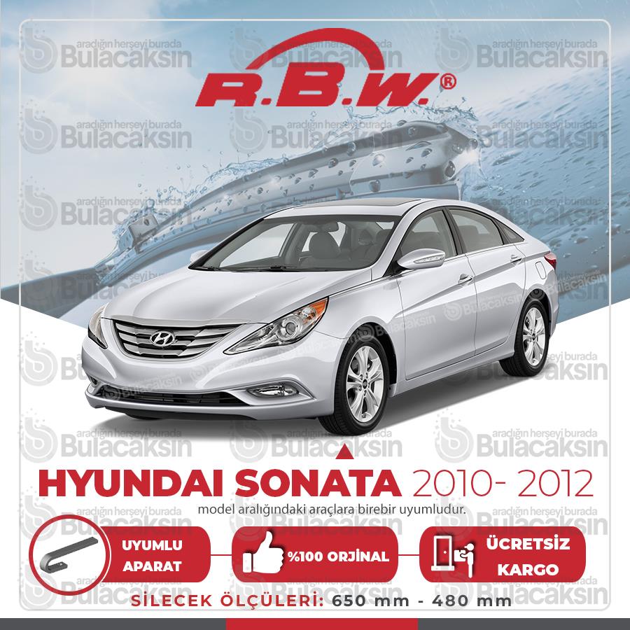 Hyundai Sonata Muz Silecek Takımı (2010-2012) Rbw