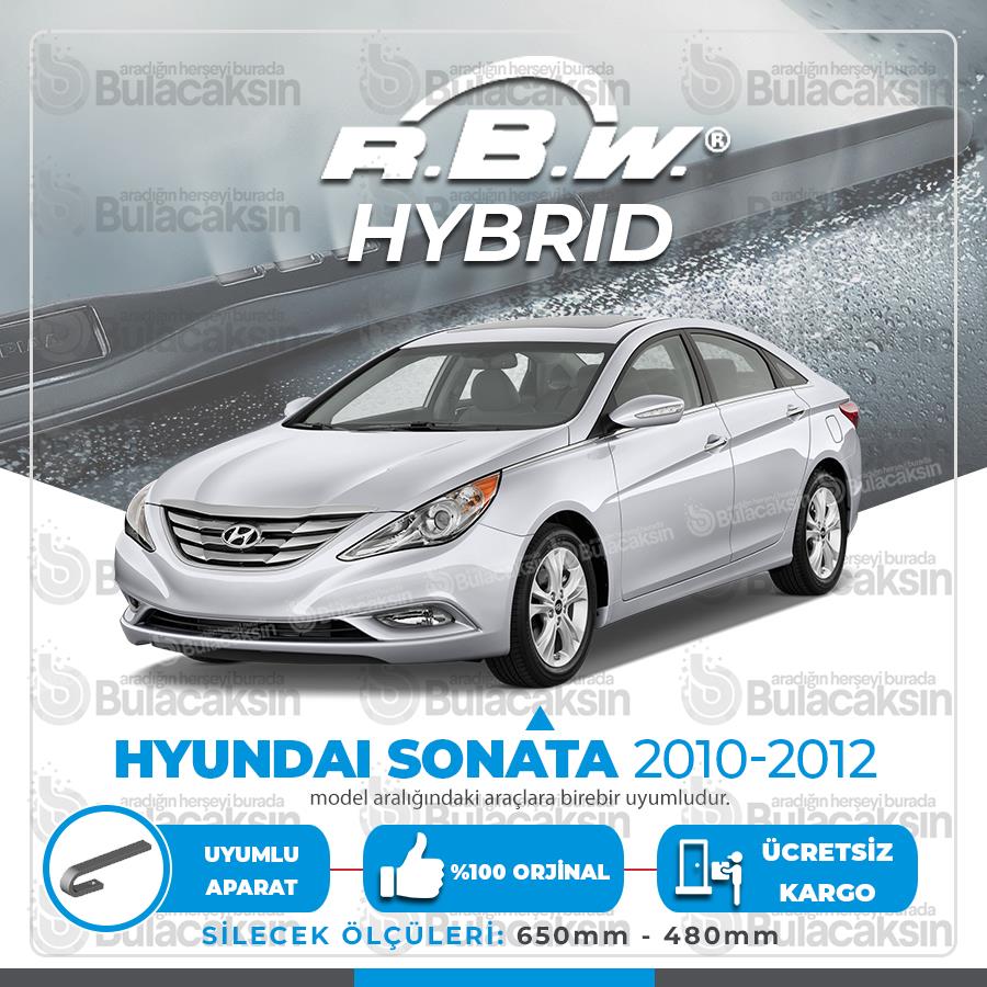 Hyundai Sonata Ön Silecek Takımı (2010-2012) Rbw Hibrit