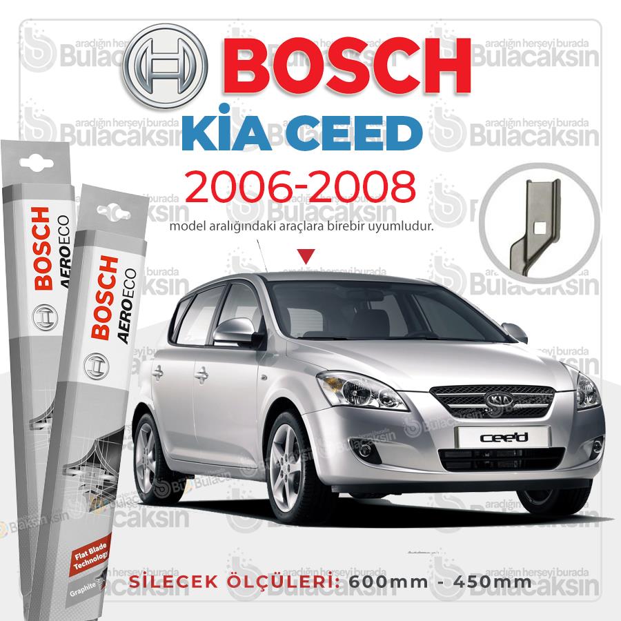 Kia Ceed Muz Silecek Takımı (2006-2008) Bosch Aeroeco