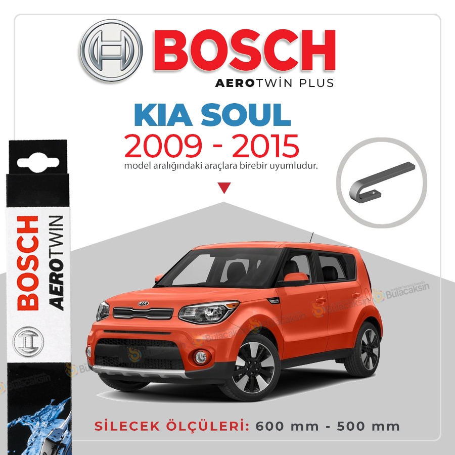 Kia Soul Muz Silecek Takımı (2009-2015) Bosch Aerotwin