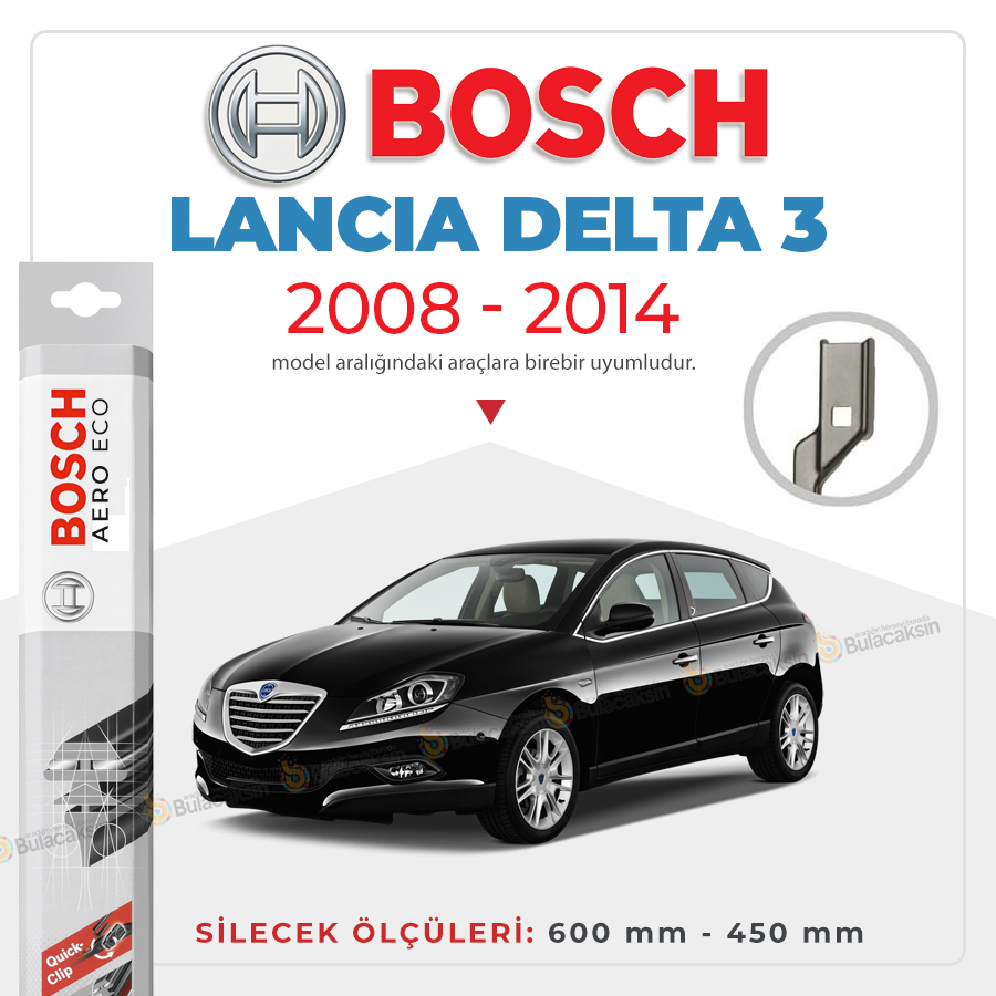 Lancia Delta 3 Muz Silecek Takımı (2008-2014) Bosch Aeroeco