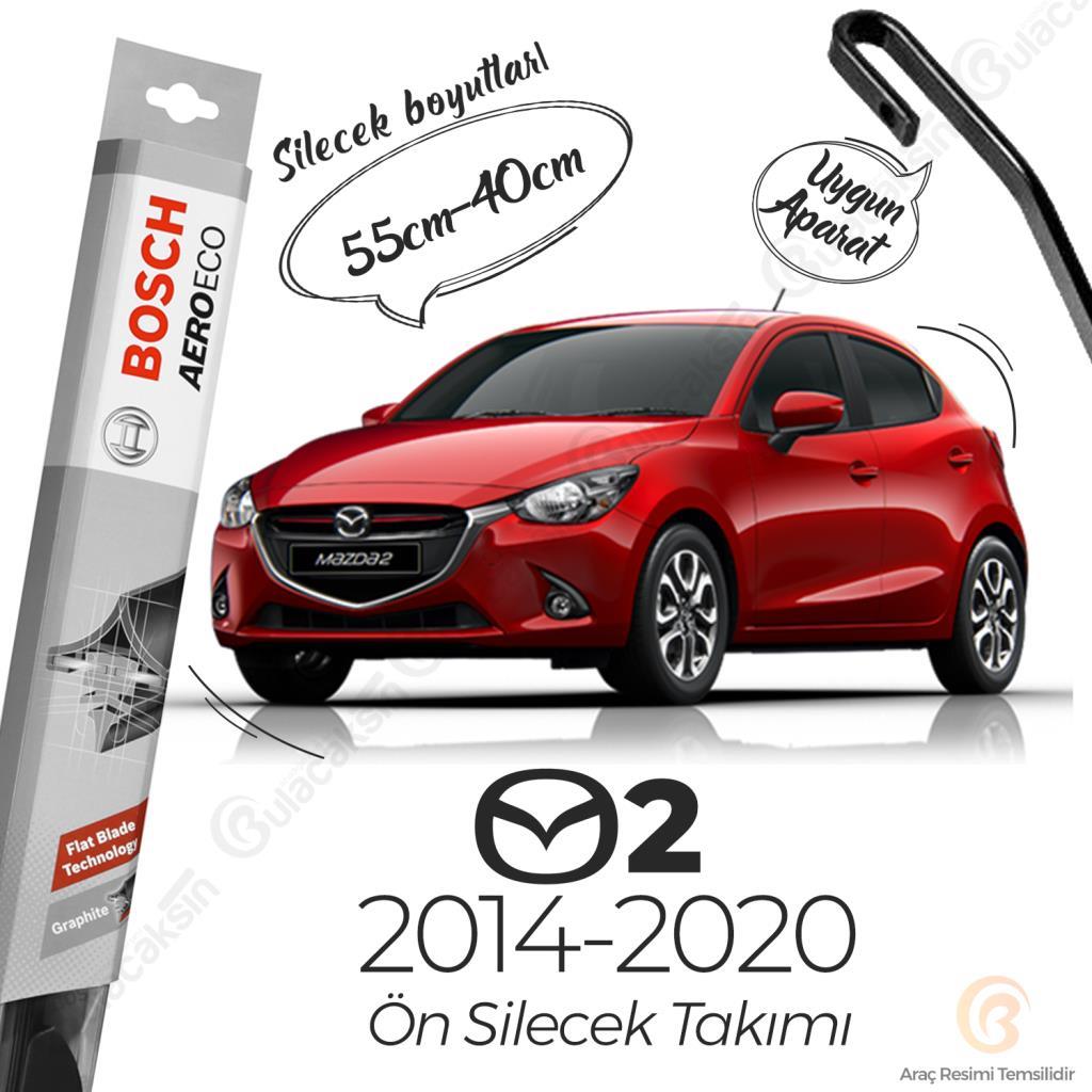 Mazda 2 Muz Silecek Takımı (2014-2020) Bosch Aeroeco