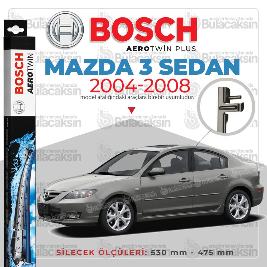 Mazda 3 Sedan Muz Silecek Takımı (2004-2008) Bosch Aerotwin