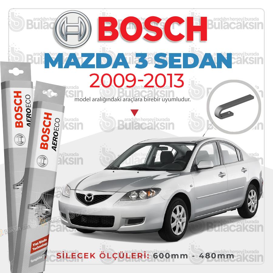 Mazda 3 Sedan Muz Silecek Takımı (2009-2013) Bosch Aeroeco