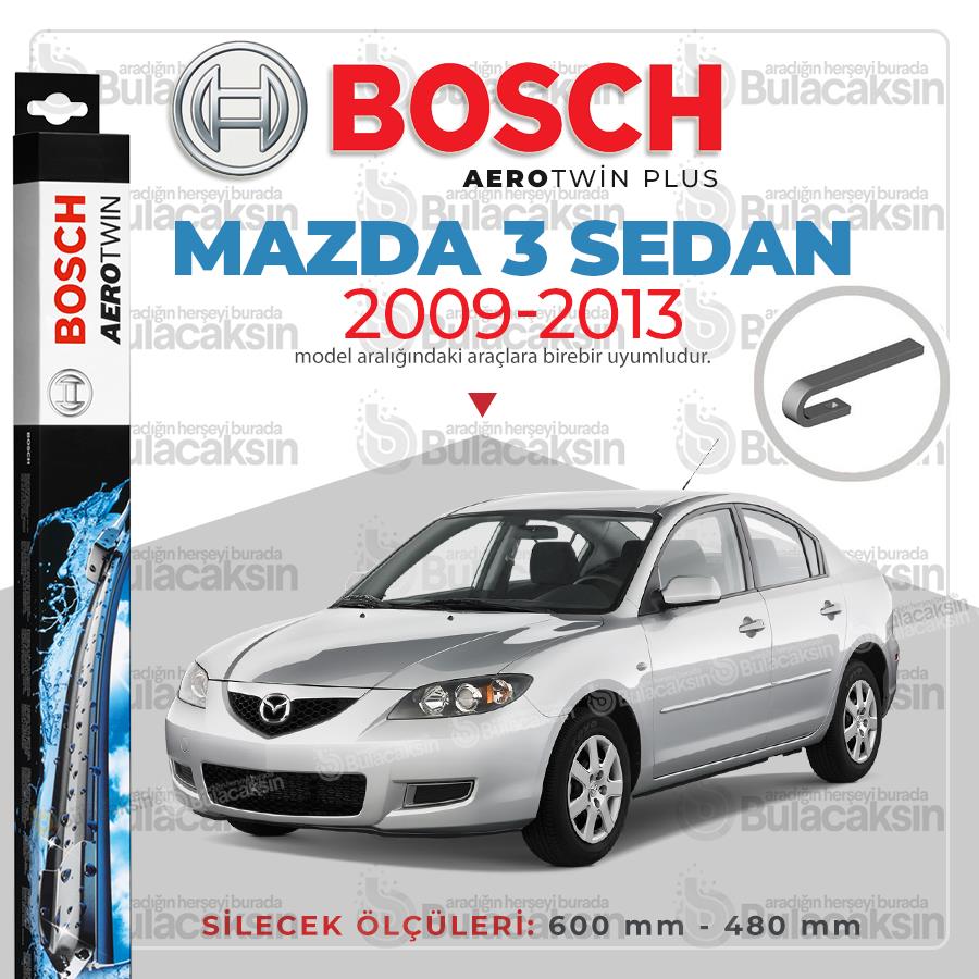 Mazda 3 Sedan Muz Silecek Takımı (2009-2013) Bosch Aerotwin