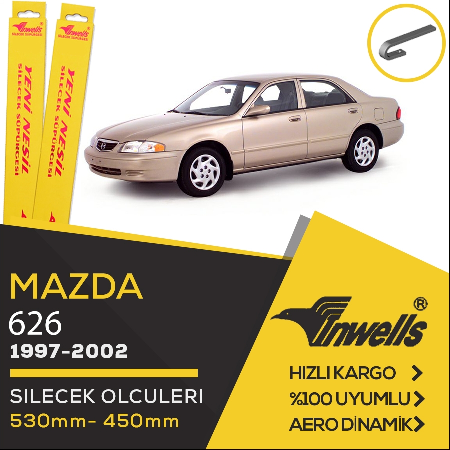 Mazda 626 Muz Silecek Takımı (1997-2002) İnwells