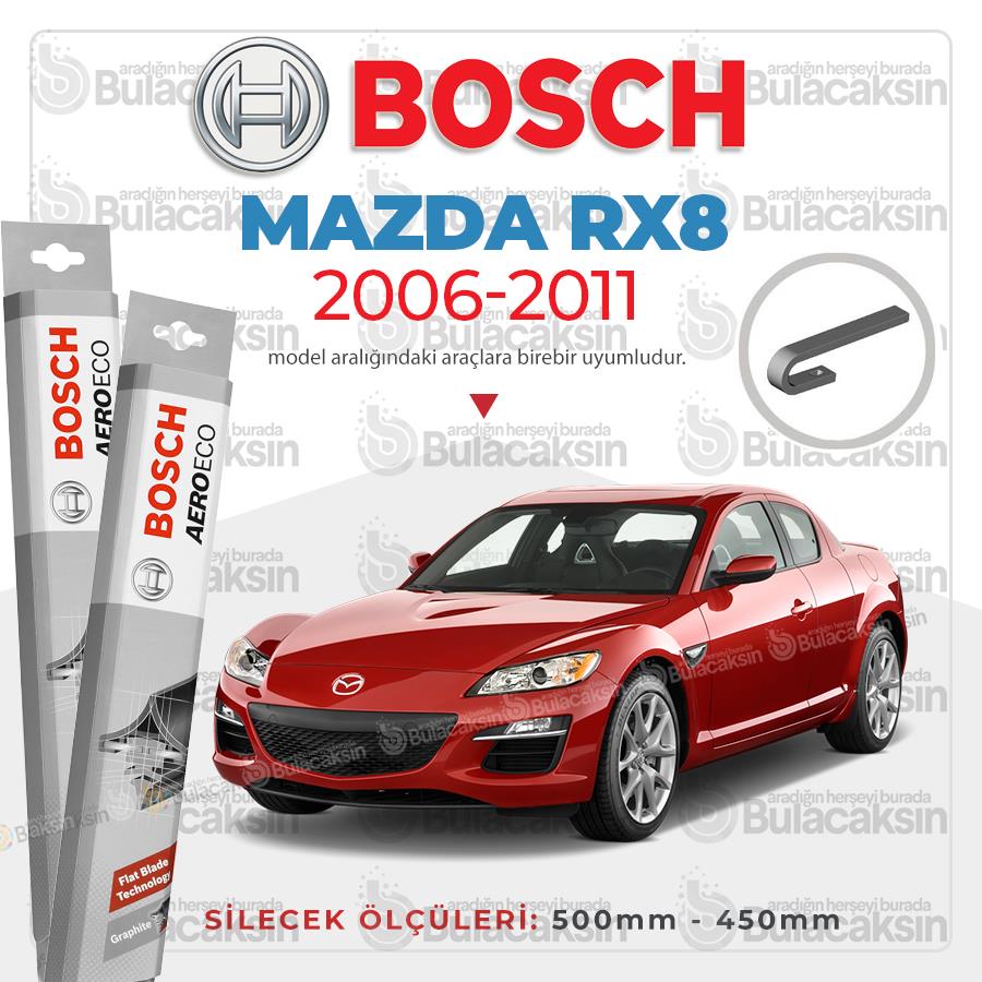 Mazda Rx8 Muz Silecek Takımı (2006-2011) Bosch Aeroeco