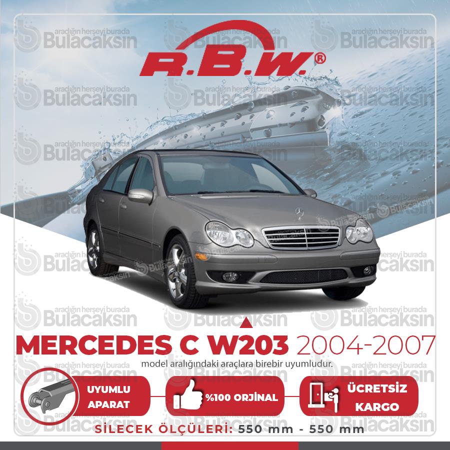 Mercedes C Serisi W203 Muz Silecek Takımı (2004-2007) Rbw Pro