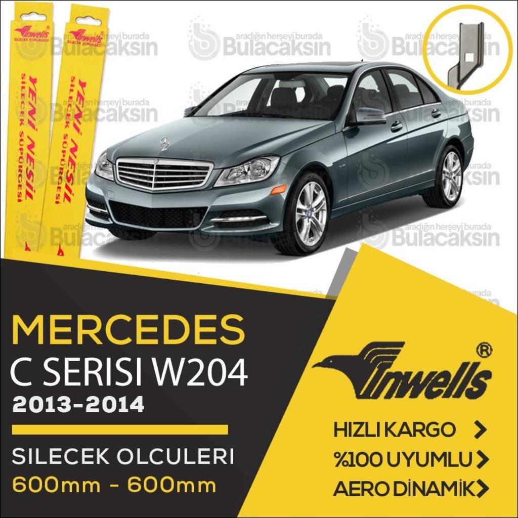 Mercedes C W204 Muz Silecek Takımı (2013-2014) İnwells
