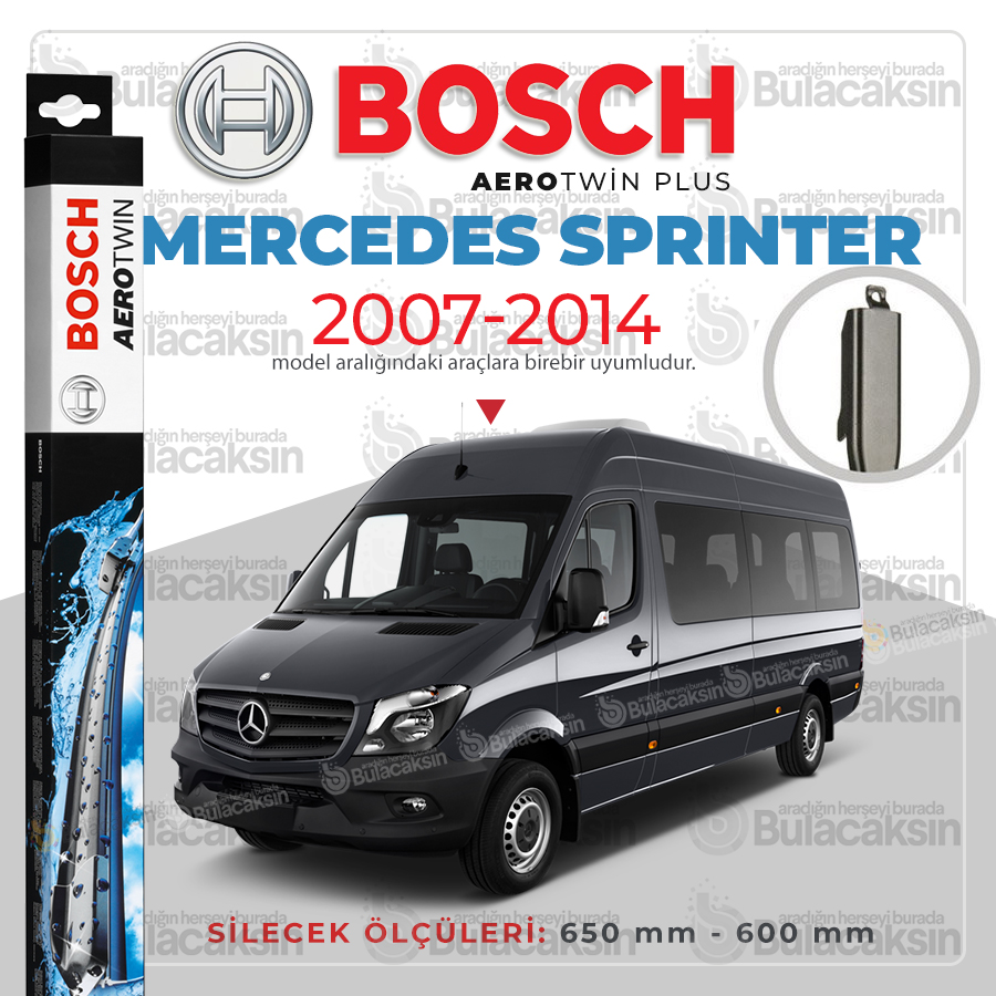 Mercedes Sprinter Muz Silecek Takımı (2007-2014) Bosch Aerotwin