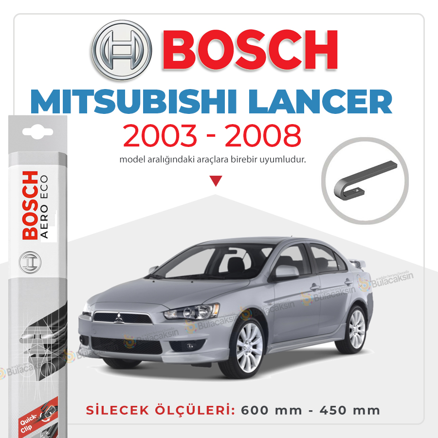 Mitsubishi Lancer Muz Silecek Takımı (2003-2008) Bosch Aeroeco